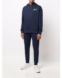 dunkelblauer Pullover mit einem Kapuze von Tommy Jeans