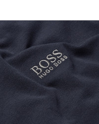 dunkelblauer Pullover mit einem Kapuze von Hugo Boss