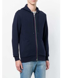 dunkelblauer Pullover mit einem Kapuze von Ps By Paul Smith