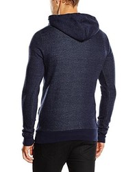 dunkelblauer Pullover mit einem Kapuze von Sublevel