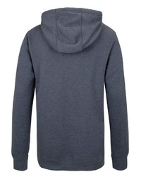 dunkelblauer Pullover mit einem Kapuze von Sublevel