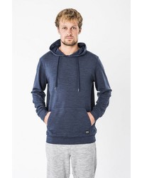 dunkelblauer Pullover mit einem Kapuze von super natural