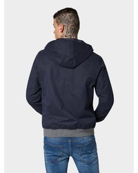 dunkelblauer Pullover mit einem Kapuze von Tom Tailor Denim