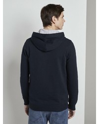 dunkelblauer Pullover mit einem Kapuze von Tom Tailor Denim