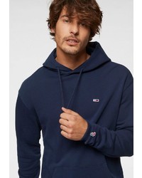 dunkelblauer Pullover mit einem Kapuze von Tommy Jeans