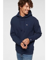 dunkelblauer Pullover mit einem Kapuze von Tommy Jeans