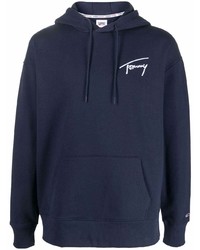 dunkelblauer Pullover mit einem Kapuze von Tommy Jeans