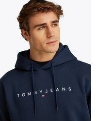 dunkelblauer Pullover mit einem Kapuze von Tommy Jeans