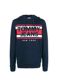 dunkelblauer Pullover mit einem Kapuze von Tommy Jeans
