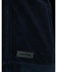dunkelblauer Pullover mit einem Kapuze von The Upside