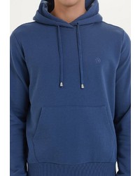 dunkelblauer Pullover mit einem Kapuze von WESTMARK LONDON