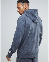 dunkelblauer Pullover mit einem Kapuze von adidas