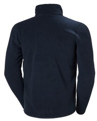 dunkelblauer Pullover mit einem Reißverschluss am Kragen von Helly Hansen