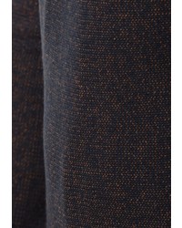 dunkelblauer Pullover mit einem Reißverschluss am Kragen von INDICODE