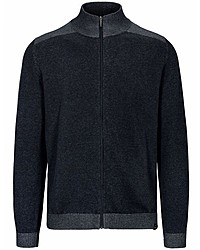 dunkelblauer Pullover mit einem Reißverschluß von BASEFIELD