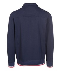 dunkelblauer Pullover mit einem Reißverschluß von Bexleys man