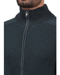 dunkelblauer Pullover mit einem Reißverschluß von BLEND