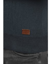 dunkelblauer Pullover mit einem Reißverschluß von BLEND