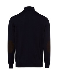 dunkelblauer Pullover mit einem Reißverschluß von Brax