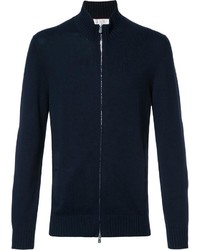 dunkelblauer Pullover mit einem Reißverschluß von Brunello Cucinelli