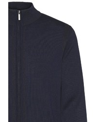 dunkelblauer Pullover mit einem Reißverschluß von Bugatti