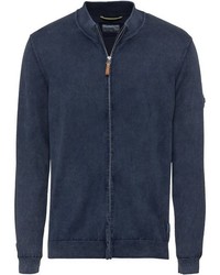 dunkelblauer Pullover mit einem Reißverschluß von camel active