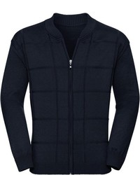 dunkelblauer Pullover mit einem Reißverschluß von Classic