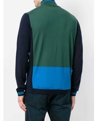 dunkelblauer Pullover mit einem Reißverschluß von Ps By Paul Smith