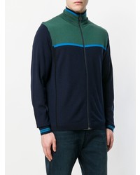 dunkelblauer Pullover mit einem Reißverschluß von Ps By Paul Smith