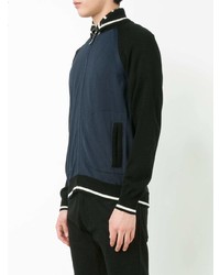 dunkelblauer Pullover mit einem Reißverschluß von Junya Watanabe