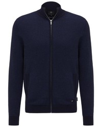 dunkelblauer Pullover mit einem Reißverschluß von Fynch Hatton