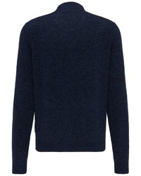 dunkelblauer Pullover mit einem Reißverschluß von Fynch Hatton