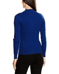 dunkelblauer Pullover mit einem Reißverschluß von GANT