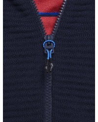 dunkelblauer Pullover mit einem Reißverschluß von Jack & Jones