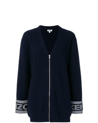 dunkelblauer Pullover mit einem Reißverschluß von Kenzo