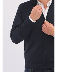dunkelblauer Pullover mit einem Reißverschluß von MAERZ Muenchen
