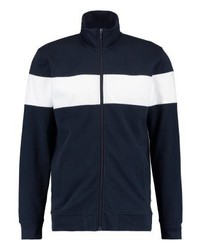 dunkelblauer Pullover mit einem Reißverschluß von Minimum