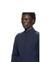 dunkelblauer Pullover mit einem Reißverschluß von Valentino