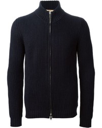 dunkelblauer Pullover mit einem Reißverschluß von Nuur