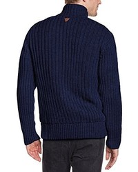 dunkelblauer Pullover mit einem Reißverschluß von Pepe Jeans