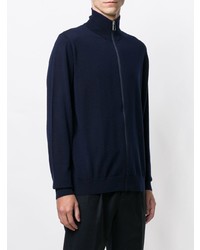 dunkelblauer Pullover mit einem Reißverschluß von Ps By Paul Smith