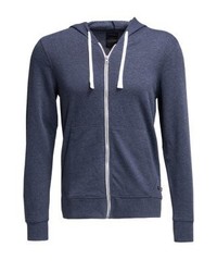 dunkelblauer Pullover mit einem Reißverschluß von Produkt