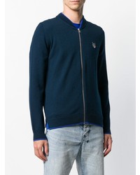 dunkelblauer Pullover mit einem Reißverschluß von Kenzo