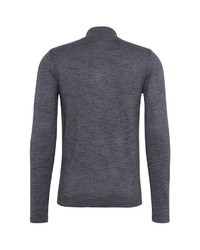 dunkelblauer Pullover mit einem Reißverschluß von Tom Tailor