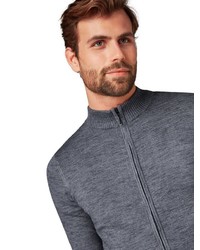 dunkelblauer Pullover mit einem Reißverschluß von Tom Tailor