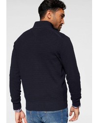 dunkelblauer Pullover mit einem Reißverschluß von Tommy Hilfiger