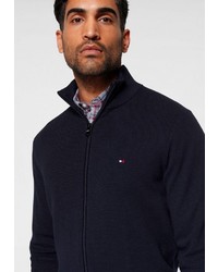 dunkelblauer Pullover mit einem Reißverschluß von Tommy Hilfiger