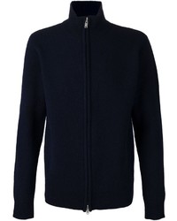 dunkelblauer Pullover mit einem Reißverschluß von YMC
