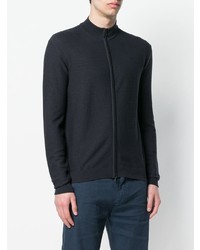 dunkelblauer Pullover mit einem Reißverschluß von Loro Piana