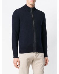 dunkelblauer Pullover mit einem Reißverschluß von Canali